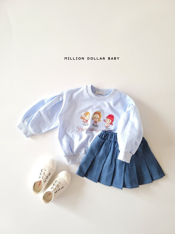 Million Dollar Baby - Korean Children Fashion - #childofig - Puff Sweatshirt - 6