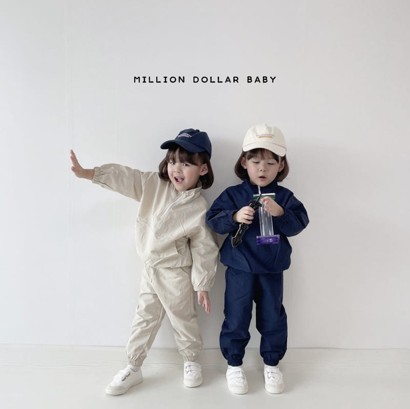 Million Dollar Baby - Korean Children Fashion - #kidsstore - New York Top Bottom Pants Set - 3