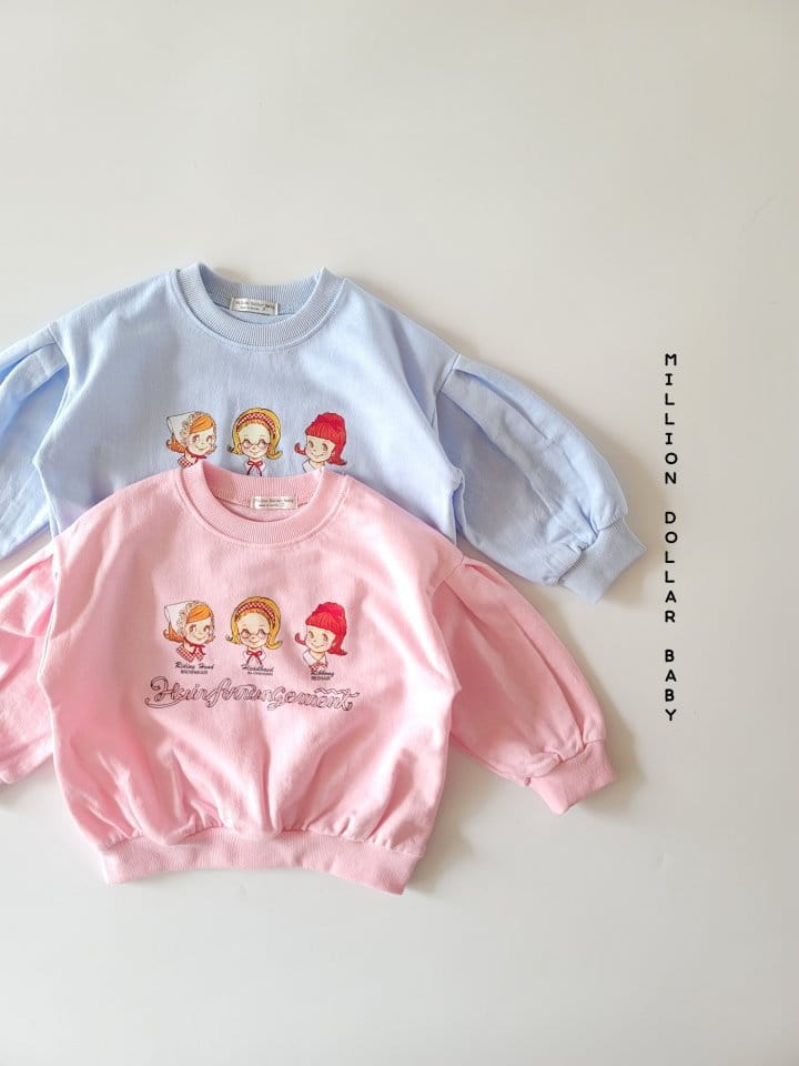 Million Dollar Baby - Korean Children Fashion - #prettylittlegirls - Puff Sweatshirt - 2