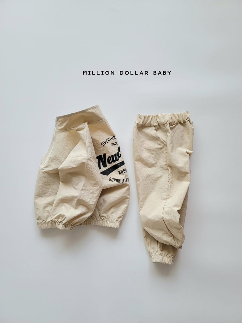 Million Dollar Baby - Korean Children Fashion - #toddlerclothing - New York Top Bottom Pants Set - 11