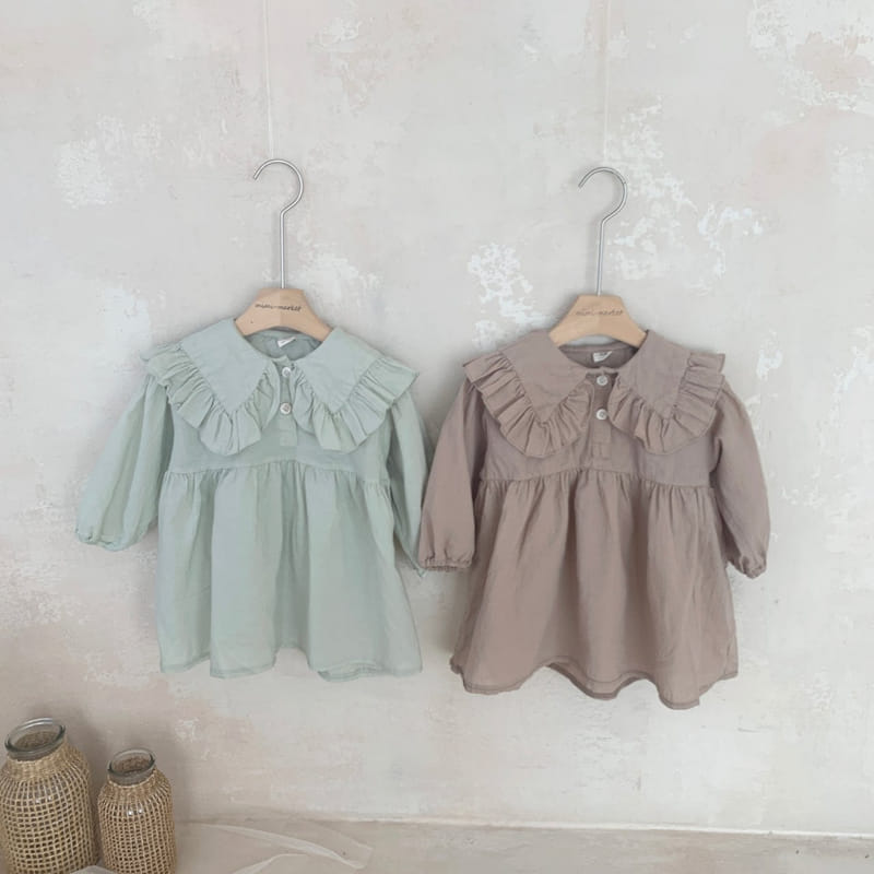 Mimi Market - Korean Baby Fashion - #babyboutiqueclothing - Big Frill One-piece - 6