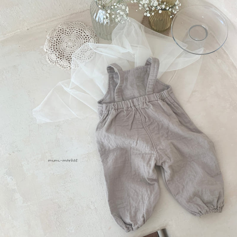 Mimi Market - Korean Baby Fashion - #babyoutfit - Berry Dungarees - 4