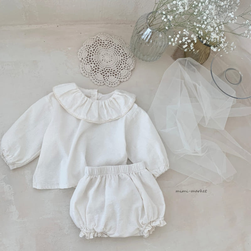 Mimi Market - Korean Baby Fashion - #babyoutfit - Mona Top Bottom Set - 4