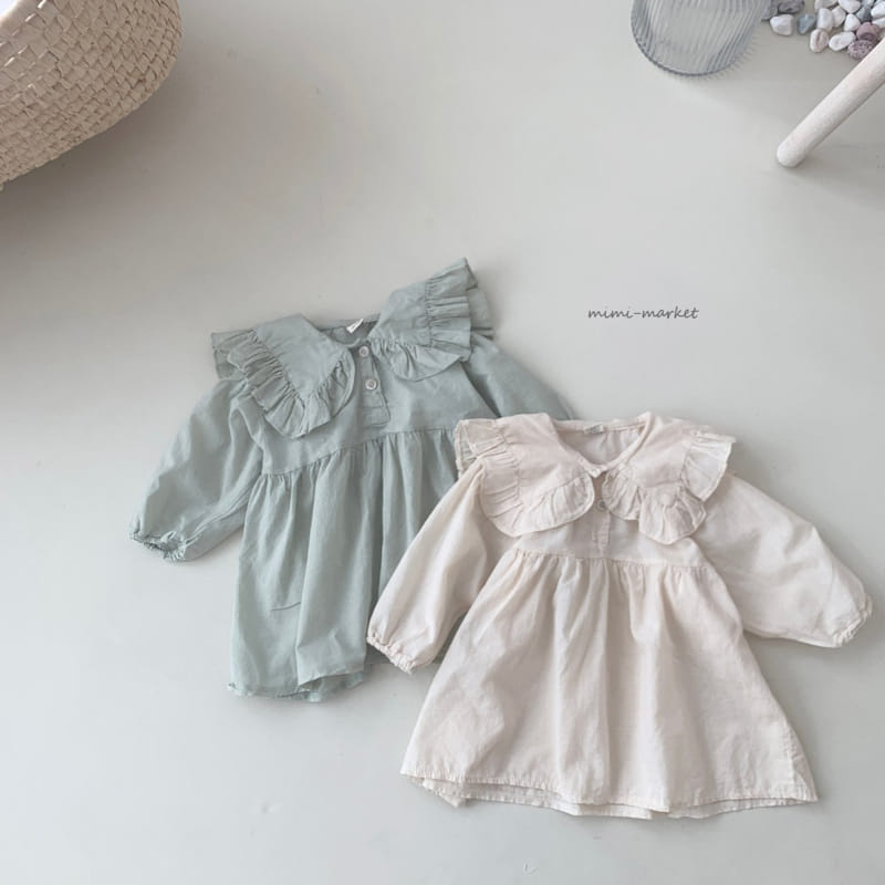 Mimi Market - Korean Baby Fashion - #babywear - Big Frill One-piece