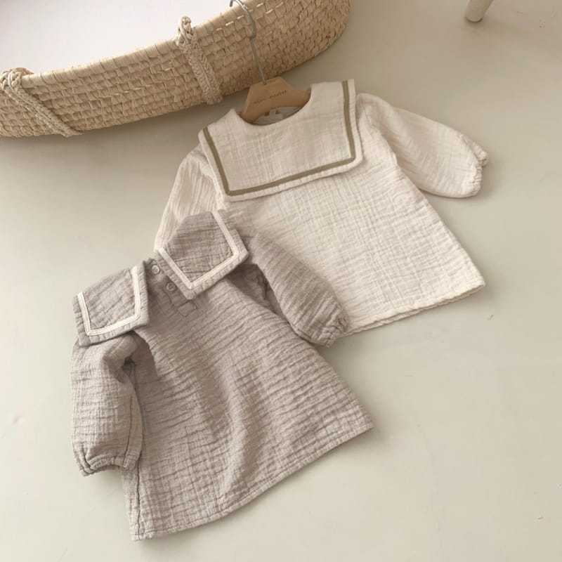 Mimi Market - Korean Baby Fashion - #onlinebabyboutique - Sailor One-piece - 4