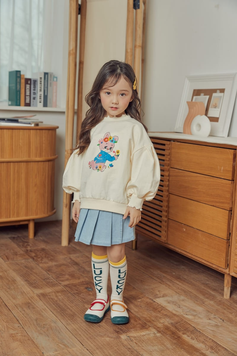 Mimico - Korean Children Fashion - #Kfashion4kids - Denim Wrinkle Skirt - 3