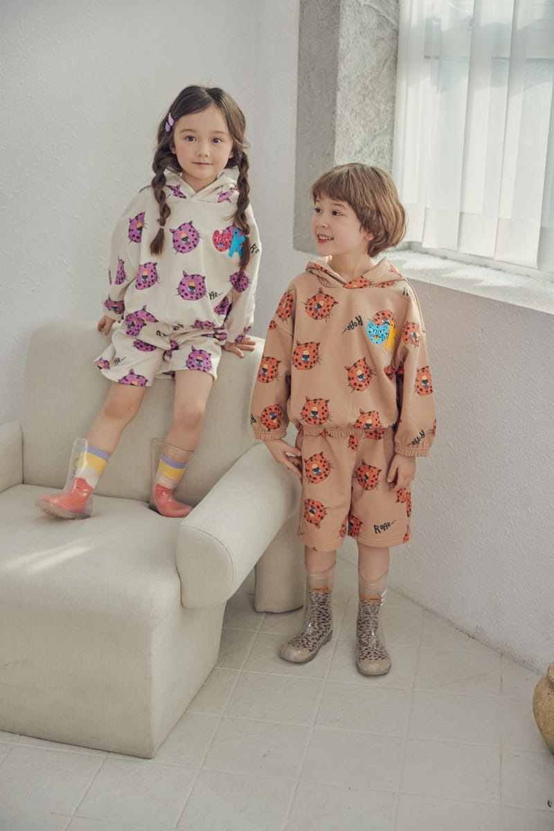 Mimico - Korean Children Fashion - #discoveringself - Cheetah Top Bottom Set - 2