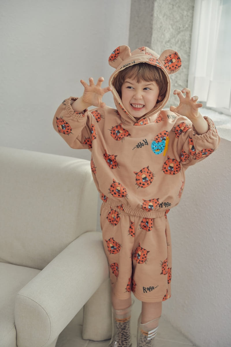 Mimico - Korean Children Fashion - #fashionkids - Cheetah Top Bottom Set - 4