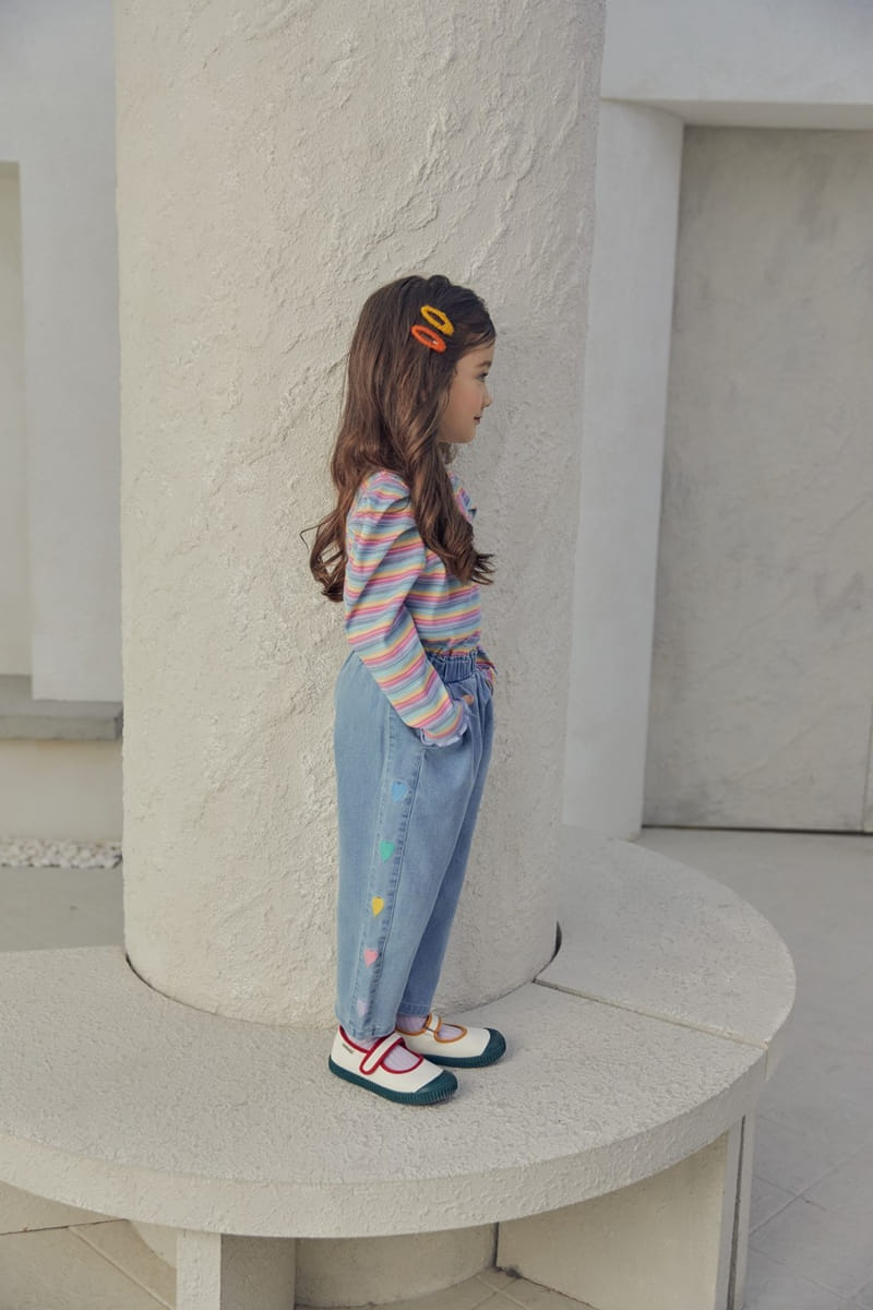 Mimico - Korean Children Fashion - #kidsstore - Heart Jeans - 3