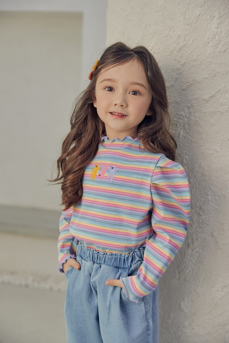 Mimico - Korean Children Fashion - #littlefashionista - Bear Girl Tee - 11