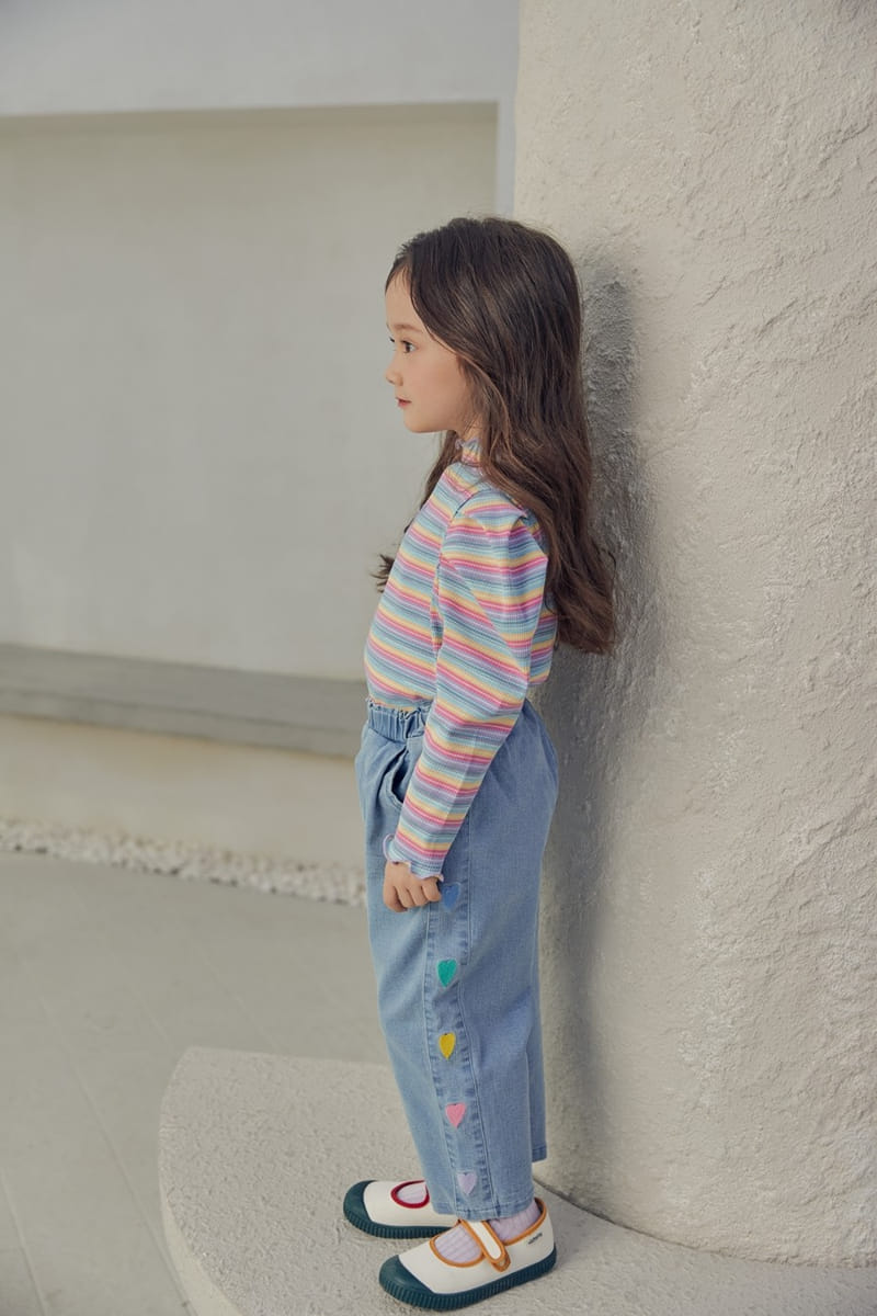 Mimico - Korean Children Fashion - #littlefashionista - Heart Jeans - 6