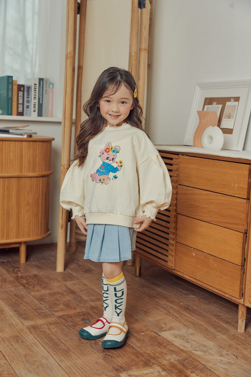 Mimico - Korean Children Fashion - #magicofchildhood - Denim Wrinkle Skirt - 5