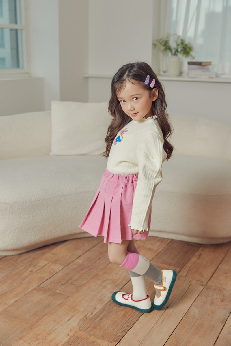 Mimico - Korean Children Fashion - #minifashionista - Wrinkle Skirt - 5