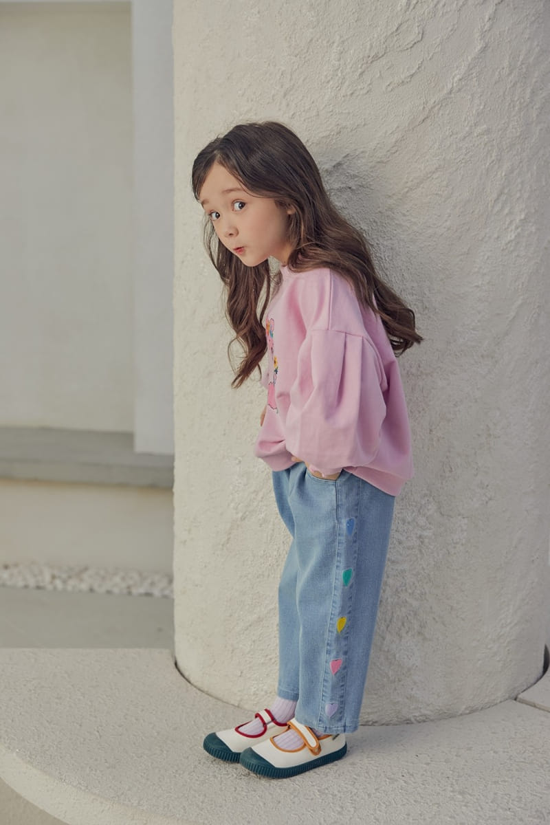 Mimico - Korean Children Fashion - #toddlerclothing - Heart Jeans - 11