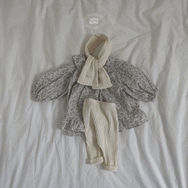 Mini Robe - Korean Baby Fashion - #babyoninstagram - Bebe Jacquard Muffler - 10