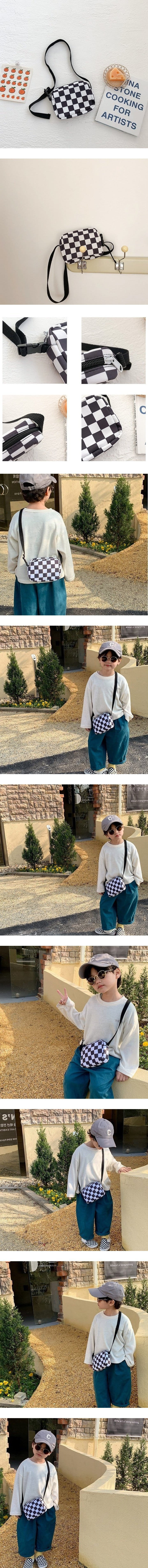 Miso - Korean Children Fashion - #Kfashion4kids - Checker Cross Bag