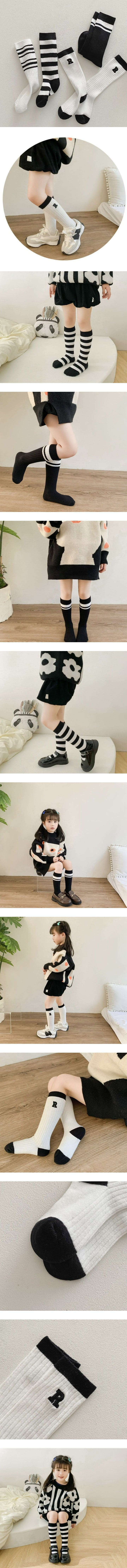 Miso - Korean Children Fashion - #childrensboutique - Nero Half Tights