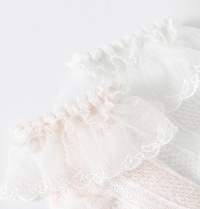 Miso - Korean Children Fashion - #kidzfashiontrend - Butterfly Lace Socks - 3