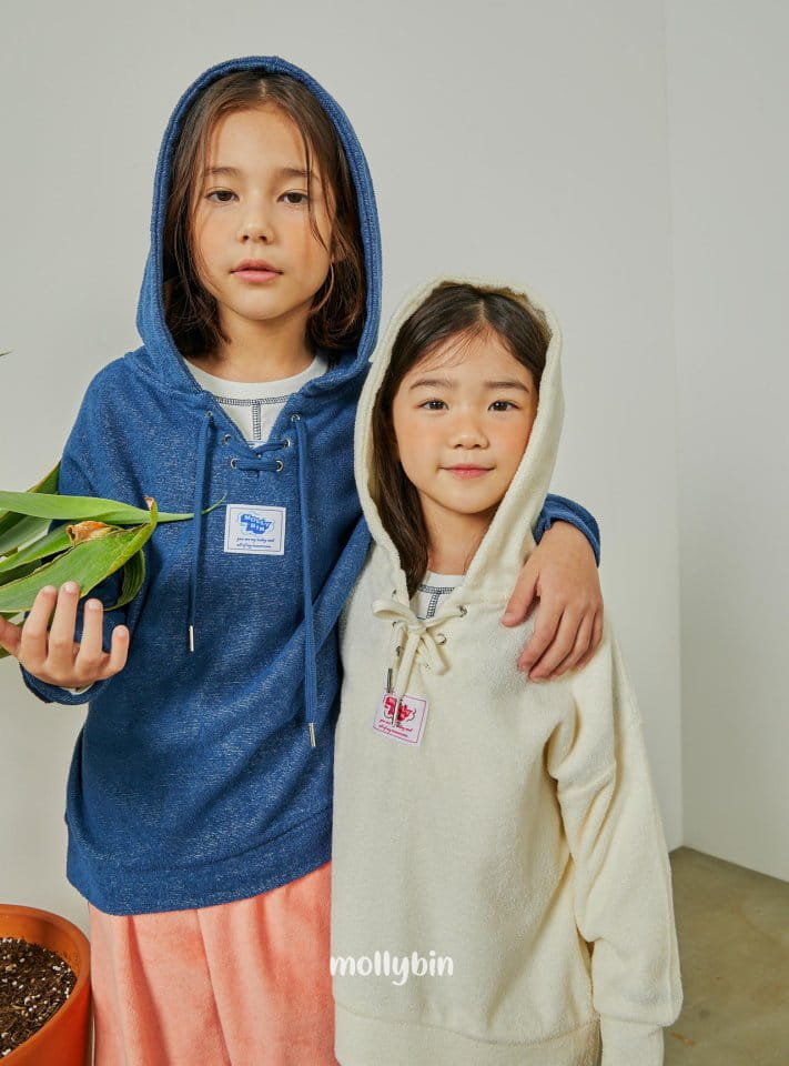 Mollybin - Korean Children Fashion - #childrensboutique - Eyelet Hoody Tee - 2