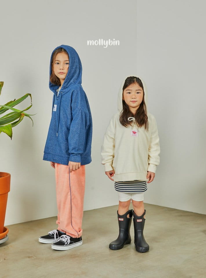 Mollybin - Korean Children Fashion - #kidsstore - Eyelet Hoody Tee - 7