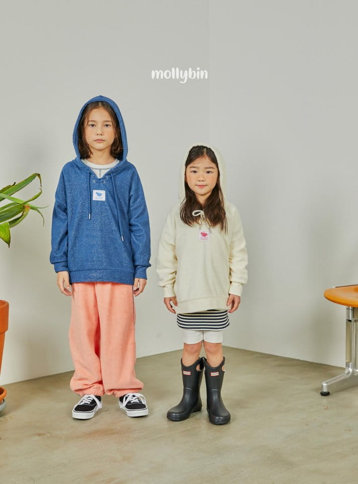 Mollybin - Korean Children Fashion - #kidzfashiontrend - Eyelet Hoody Tee - 8