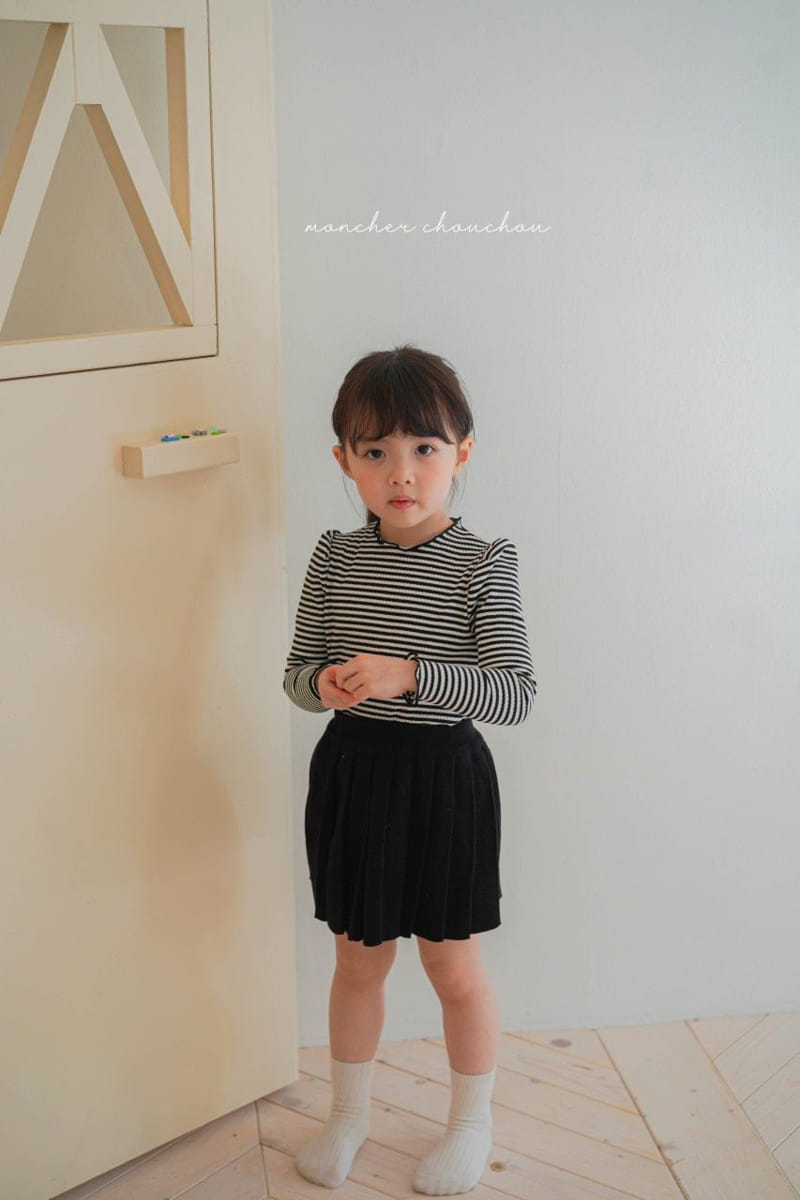 Moncher Chouchou - Korean Children Fashion - #childofig - Rib Terry Tee - 5