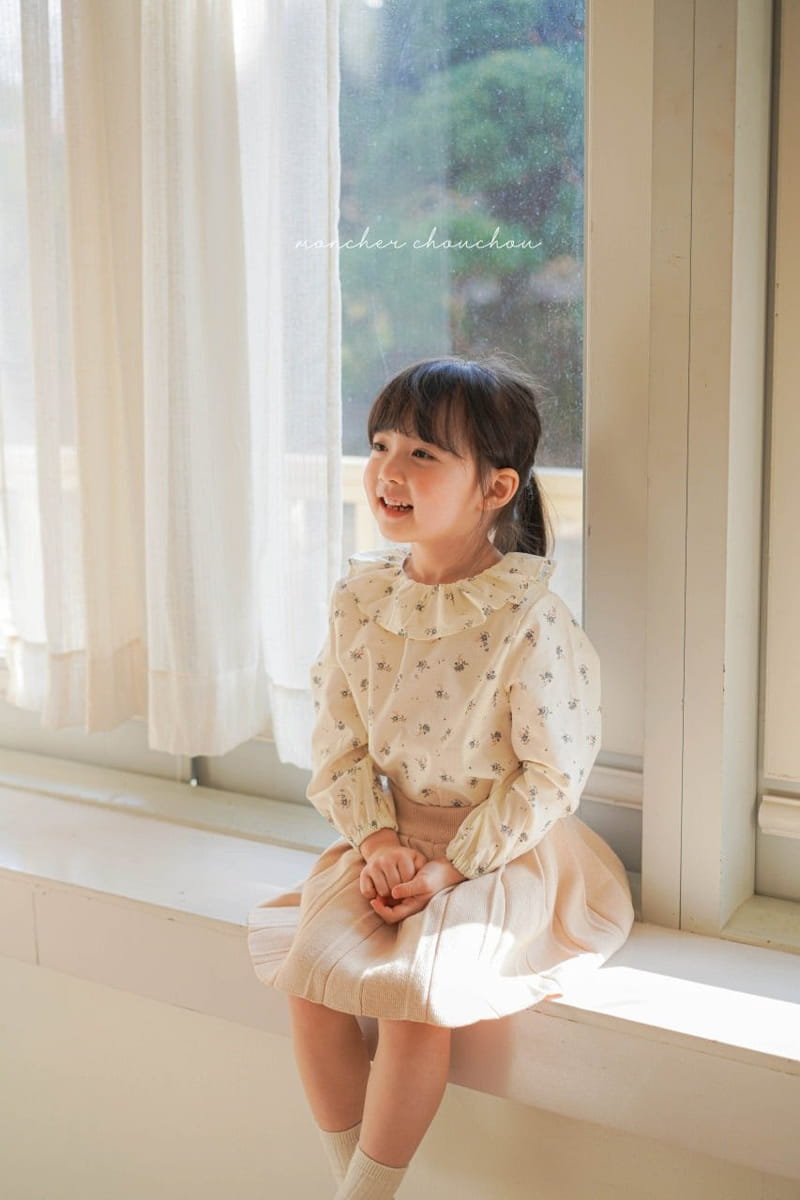 Moncher Chouchou - Korean Children Fashion - #childrensboutique - Frill Blouse - 3
