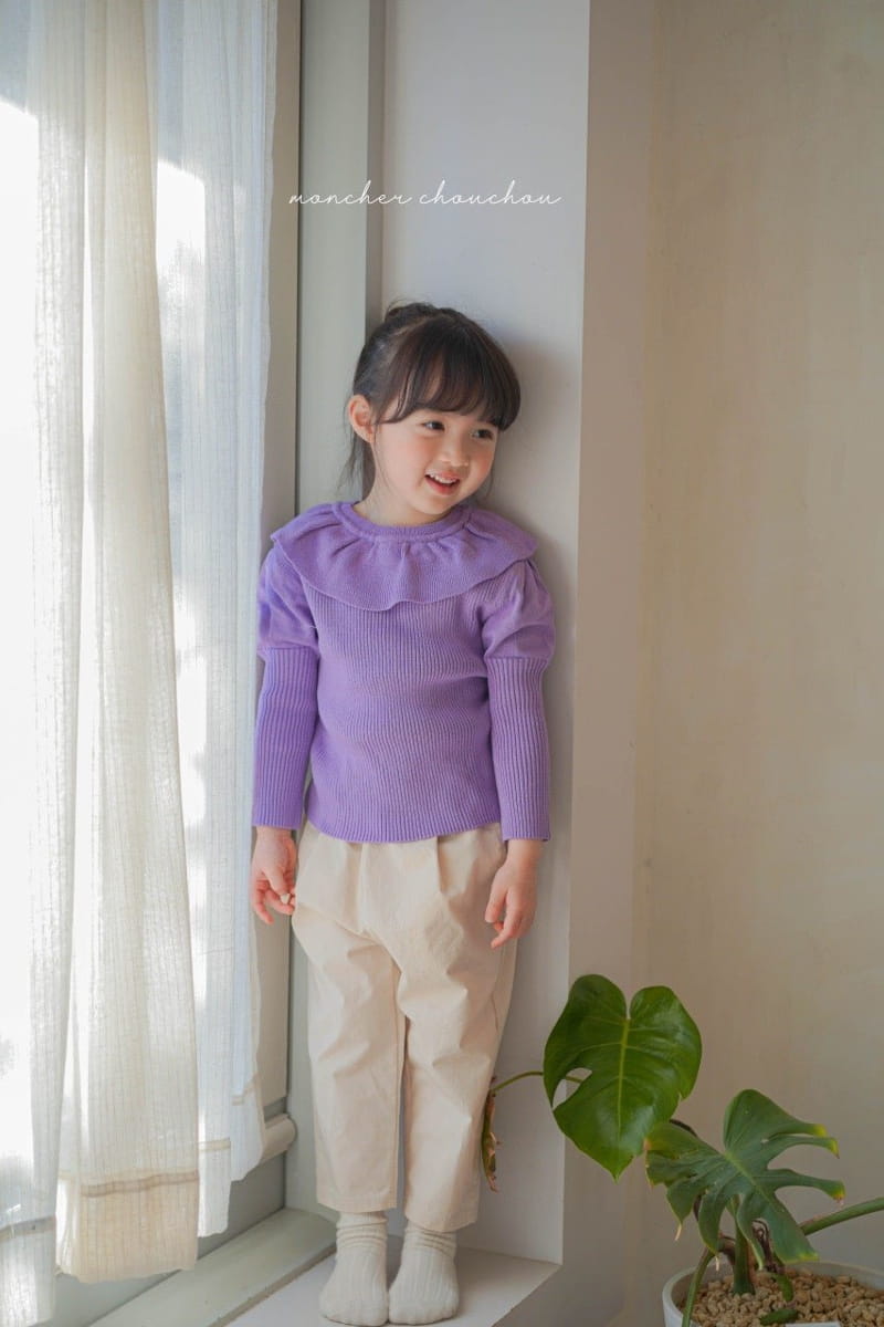 Moncher Chouchou - Korean Children Fashion - #designkidswear - Balloon Frill Tee - 9