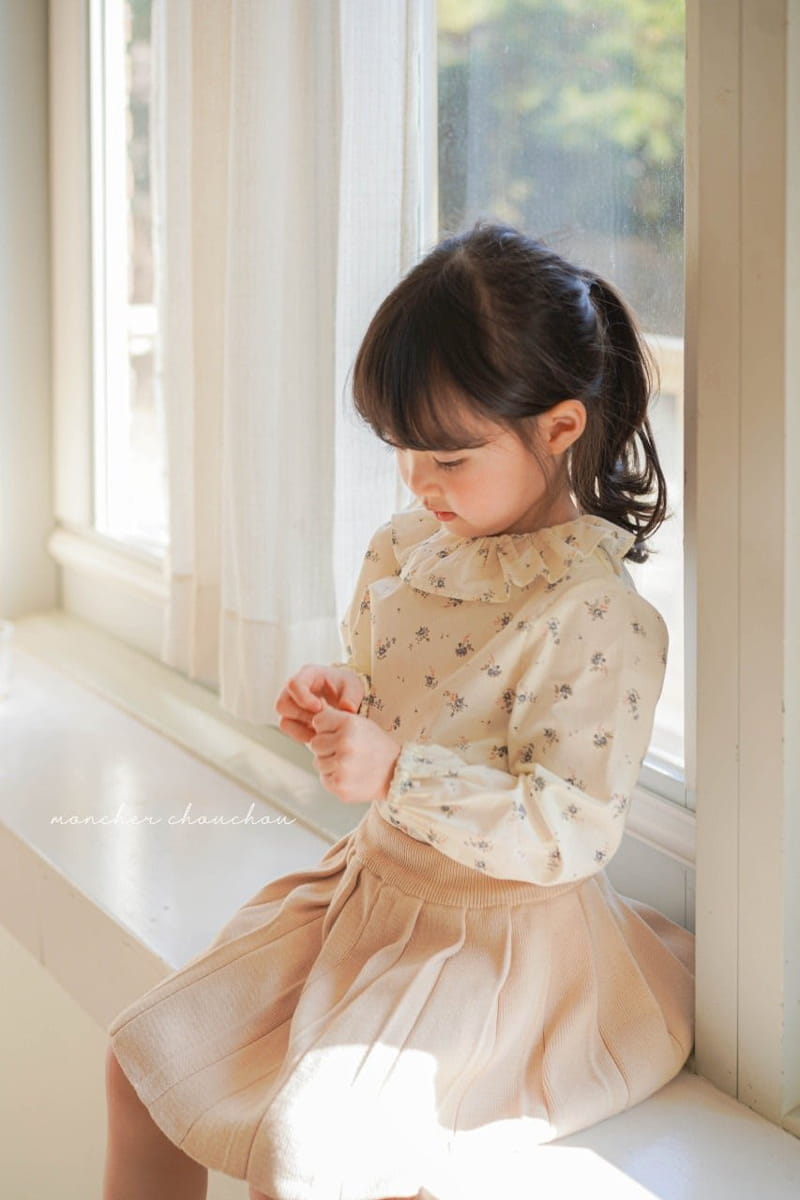 Moncher Chouchou - Korean Children Fashion - #childrensboutique - Frill Blouse - 4