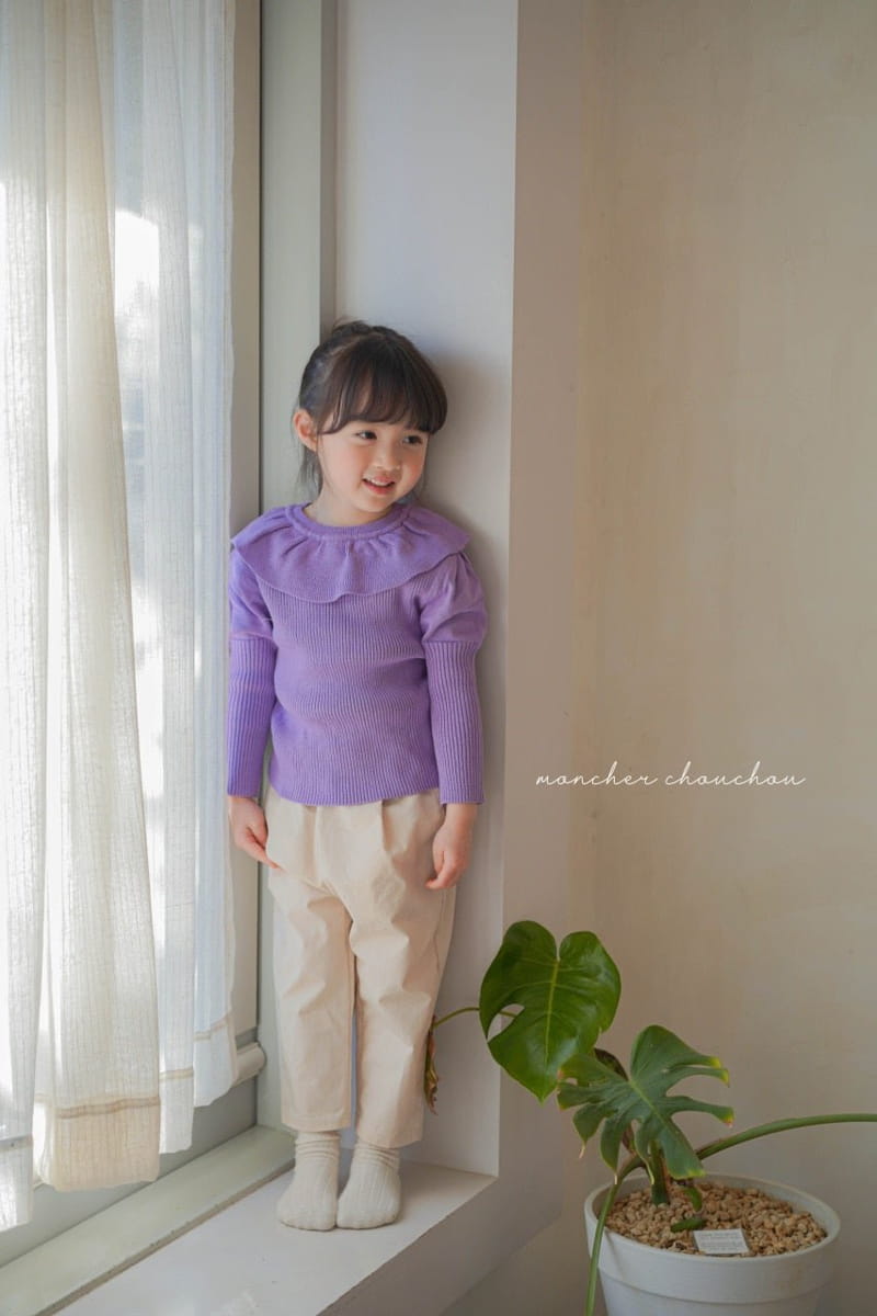 Moncher Chouchou - Korean Children Fashion - #discoveringself - Balloon Frill Tee - 10