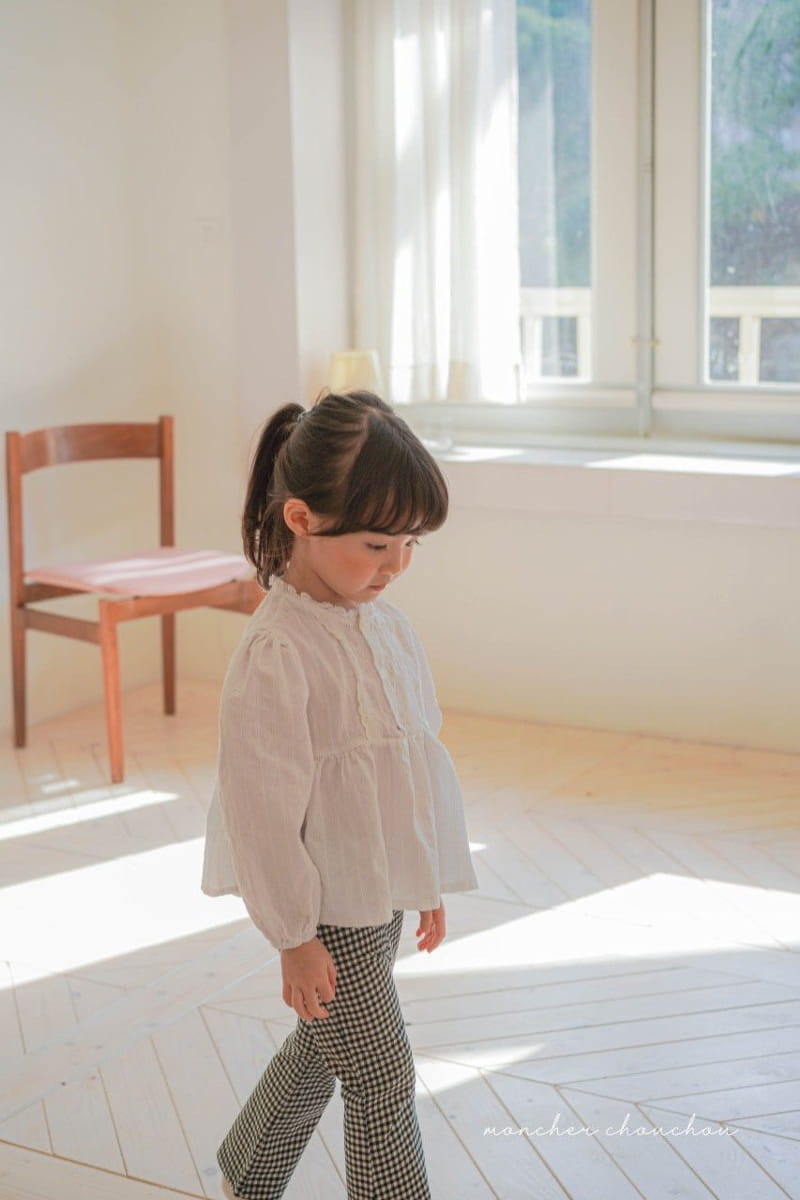 Moncher Chouchou - Korean Children Fashion - #fashionkids - Frill Lace Blouse - 7