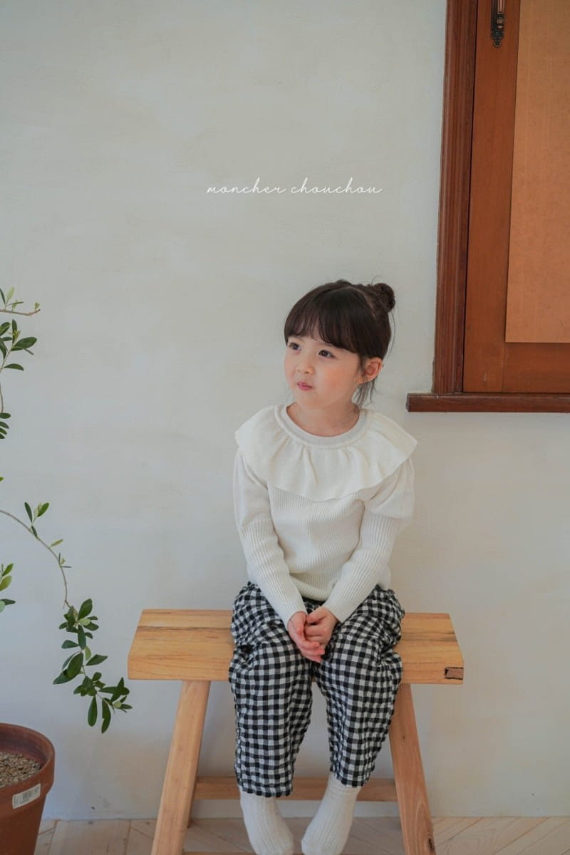 Moncher Chouchou - Korean Children Fashion - #kidsshorts - Balloon Frill Tee - 12