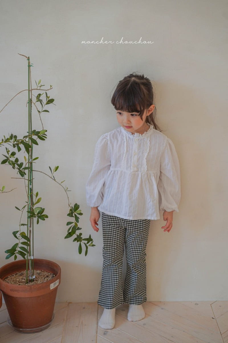 Moncher Chouchou - Korean Children Fashion - #kidsstore - Frill Lace Blouse - 9