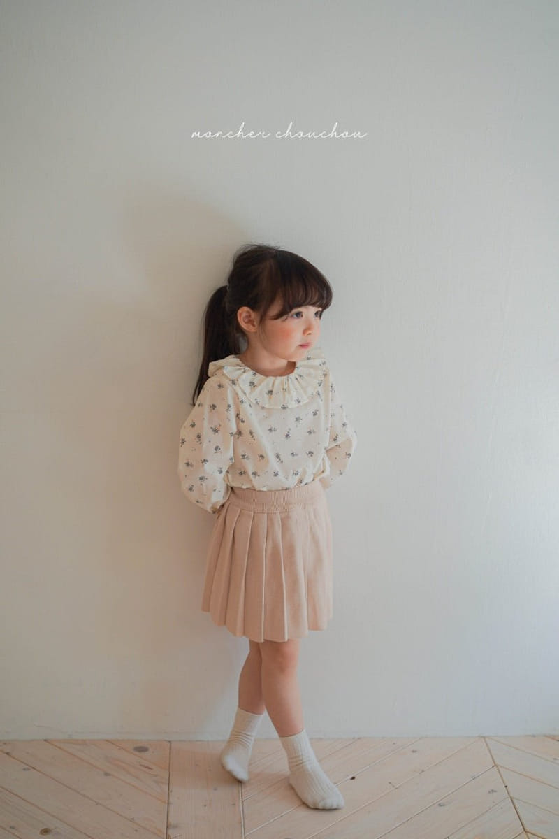 Moncher Chouchou - Korean Children Fashion - #kidsstore - Frill Blouse - 8