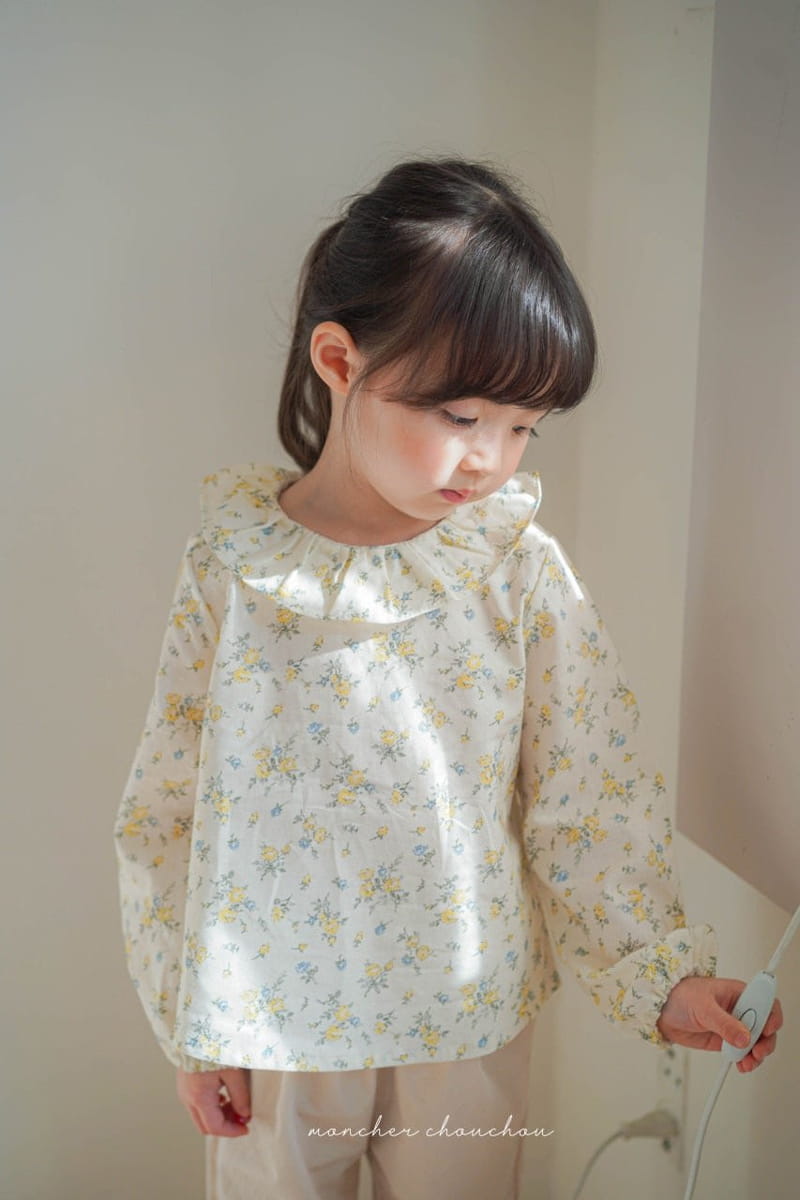 Moncher Chouchou - Korean Children Fashion - #kidzfashiontrend - Frill Blouse - 9
