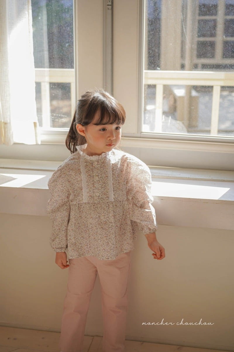 Moncher Chouchou - Korean Children Fashion - #littlefashionista - Frill Lace Blouse - 12
