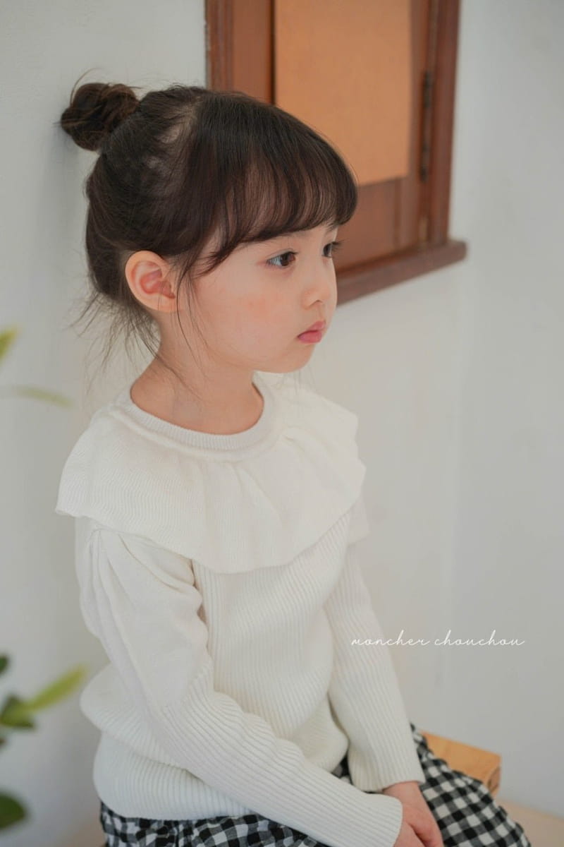 Moncher Chouchou - Korean Children Fashion - #prettylittlegirls - Balloon Frill Tee - 3