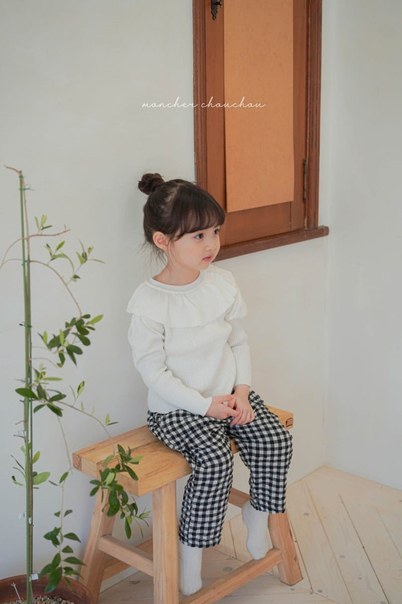 Moncher Chouchou - Korean Children Fashion - #stylishchildhood - Balloon Frill Tee - 6