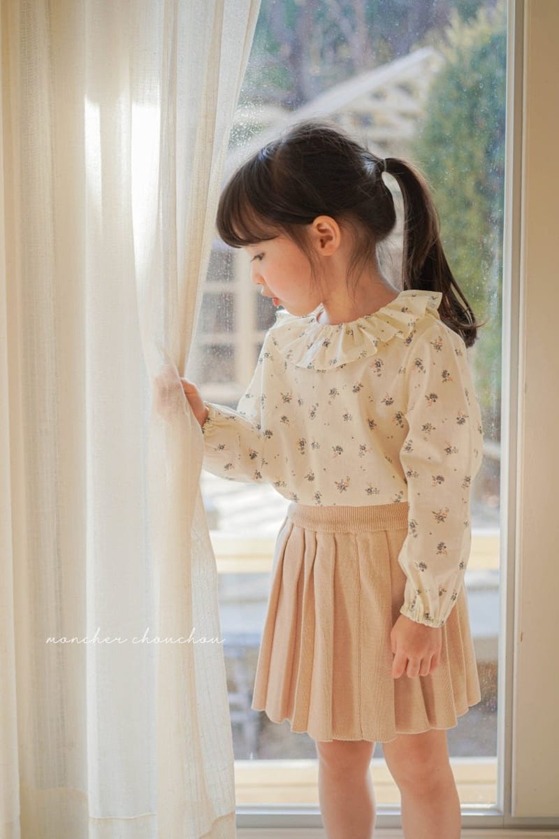 Moncher Chouchou - Korean Children Fashion - #stylishchildhood - Frill Blouse