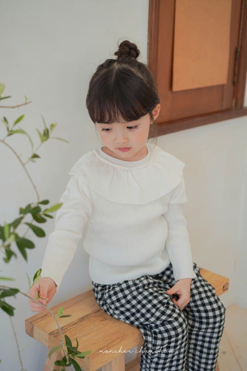 Moncher Chouchou - Korean Children Fashion - #prettylittlegirls - Balloon Frill Tee - 4