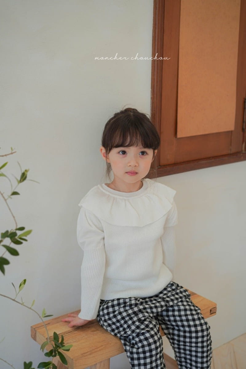 Moncher Chouchou - Korean Children Fashion - #toddlerclothing - Balloon Frill Tee - 5