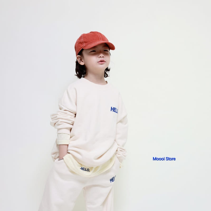 Mooi Store - Korean Children Fashion - #childofig - Hello Top Bottom Set - 3