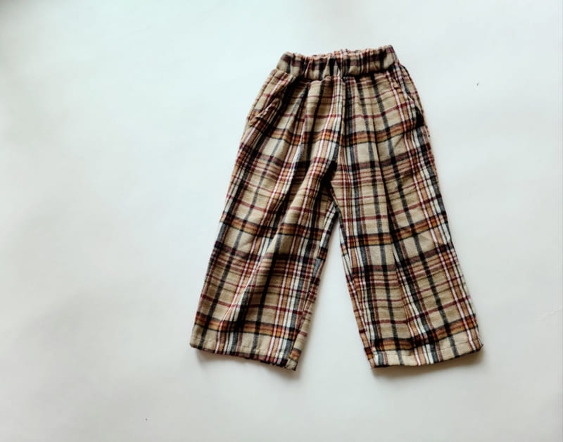 Mooi Store - Korean Children Fashion - #childofig - Pintuck Check Pants - 2