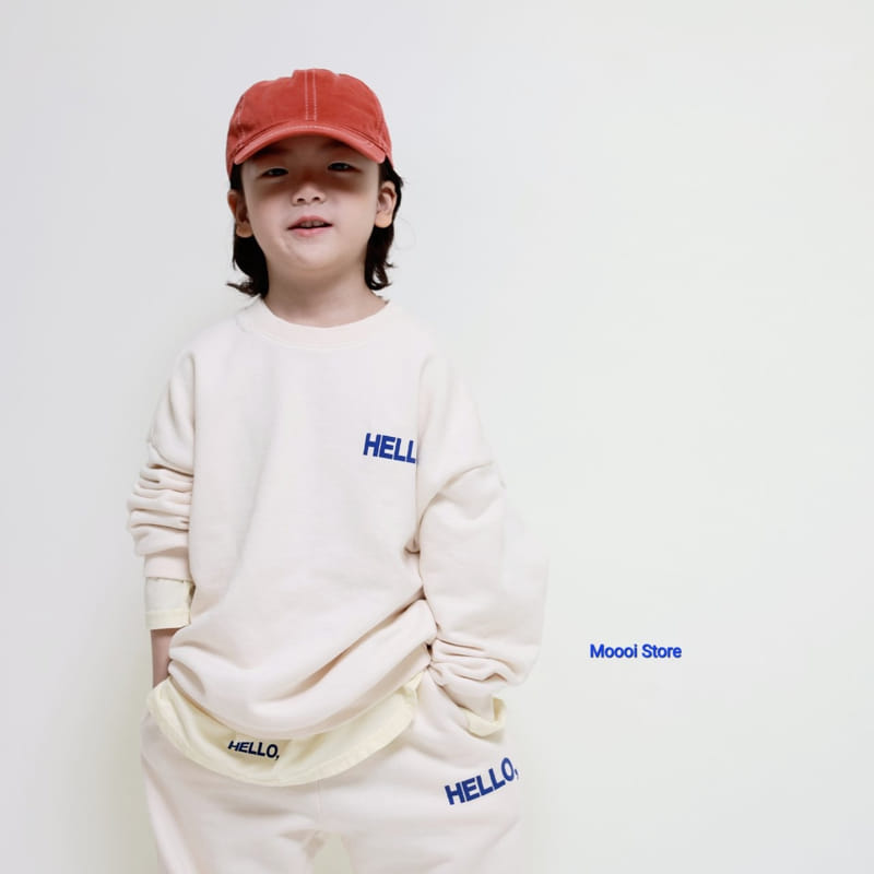 Mooi Store - Korean Children Fashion - #childofig - Hello Top Bottom Set - 4