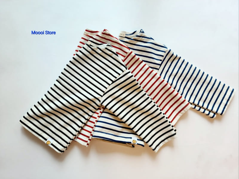 Mooi Store - Korean Children Fashion - #fashionkids - Smile Rabbit Stripes Tee - 2