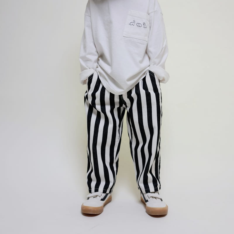 Mooi Store - Korean Children Fashion - #fashionkids - Stripes Pants - 8