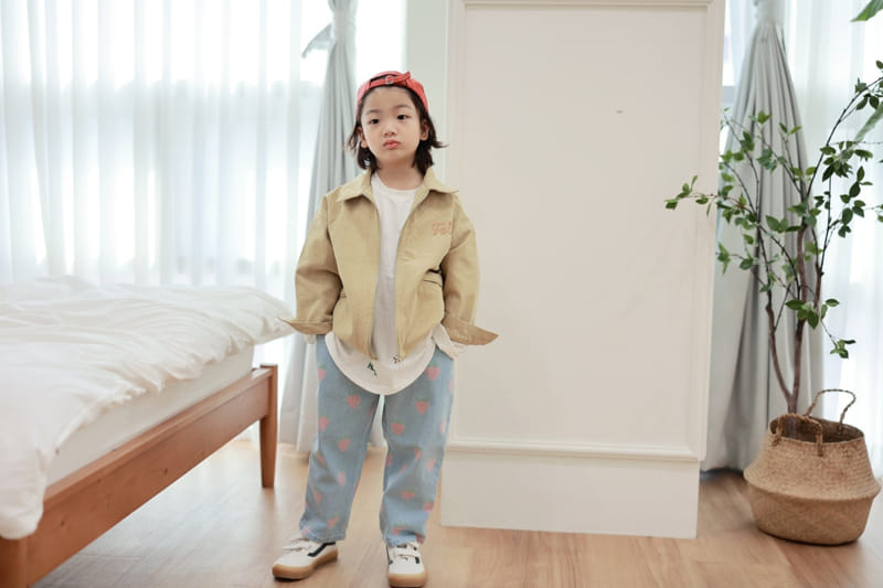 Mooi Store - Korean Children Fashion - #fashionkids - Strawberry Jeans - 6
