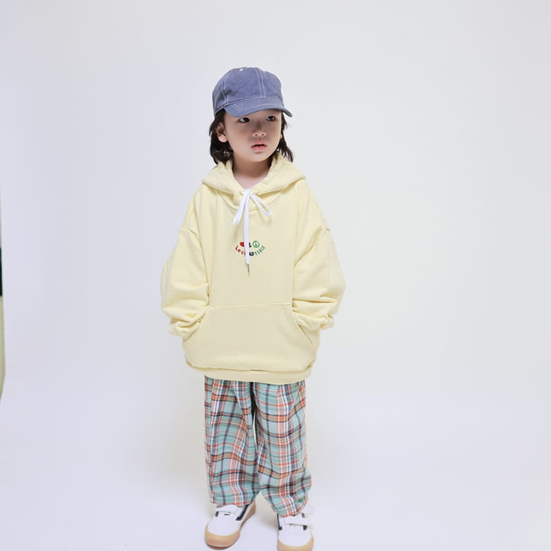 Mooi Store - Korean Children Fashion - #kidsshorts - Love And Piece Hoody - 5