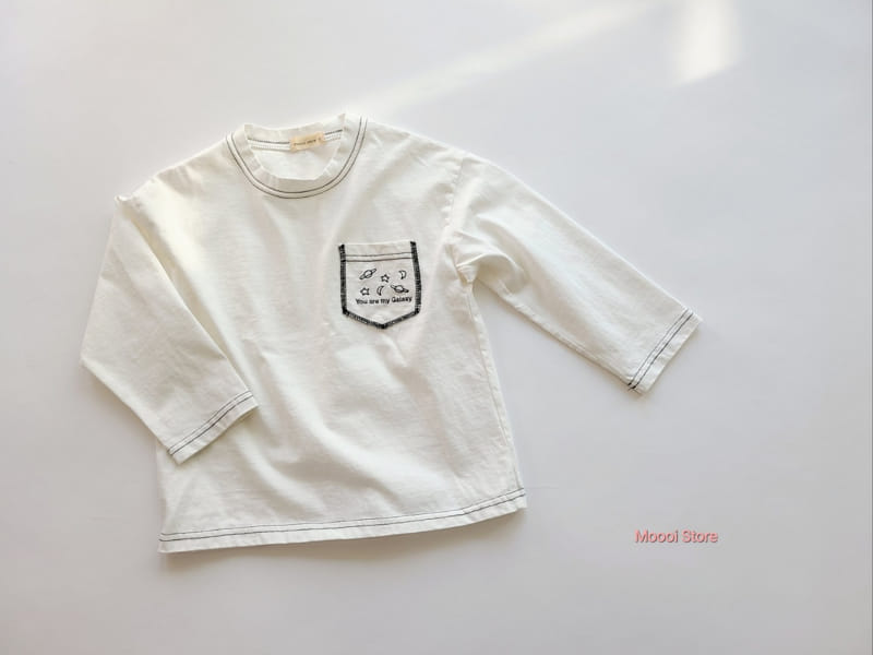 Mooi Store - Korean Children Fashion - #fashionkids - Galaxy Embroidery Tee - 4