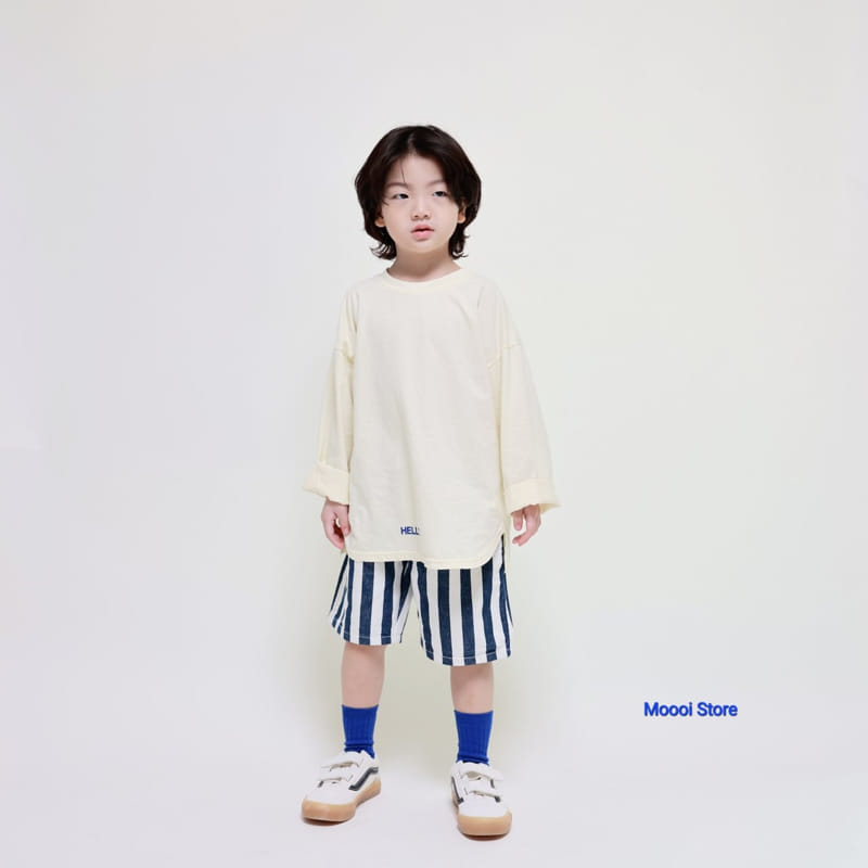 Mooi Store - Korean Children Fashion - #kidsshorts - Hello Long Tee